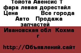 Тойота Авенсис Т22 фара левая дорестайл › Цена ­ 1 500 - Все города Авто » Продажа запчастей   . Ивановская обл.,Кохма г.